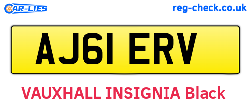AJ61ERV are the vehicle registration plates.