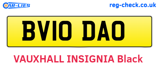 BV10DAO are the vehicle registration plates.