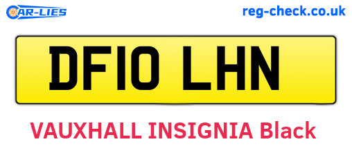 DF10LHN are the vehicle registration plates.