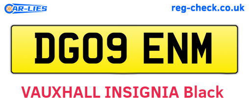 DG09ENM are the vehicle registration plates.