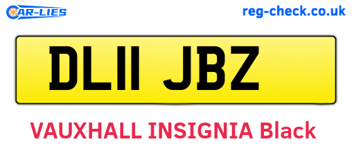 DL11JBZ are the vehicle registration plates.