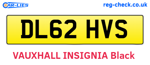 DL62HVS are the vehicle registration plates.