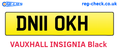 DN11OKH are the vehicle registration plates.