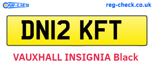DN12KFT are the vehicle registration plates.