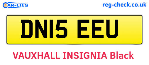 DN15EEU are the vehicle registration plates.