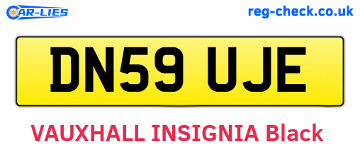 DN59UJE are the vehicle registration plates.