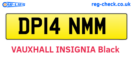 DP14NMM are the vehicle registration plates.