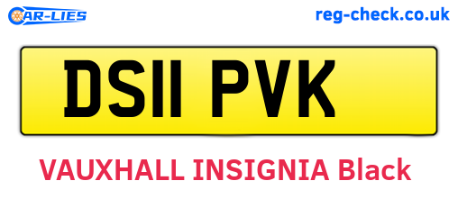 DS11PVK are the vehicle registration plates.