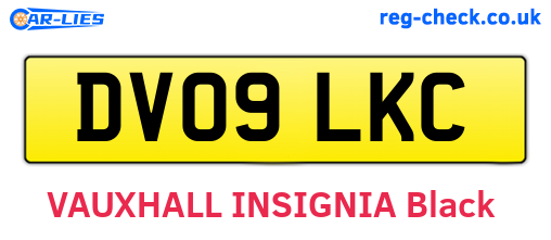 DV09LKC are the vehicle registration plates.