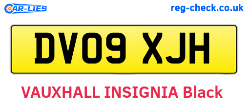 DV09XJH are the vehicle registration plates.