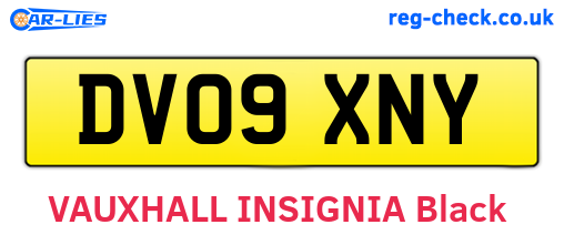 DV09XNY are the vehicle registration plates.
