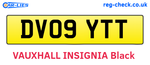 DV09YTT are the vehicle registration plates.