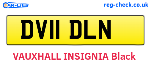 DV11DLN are the vehicle registration plates.
