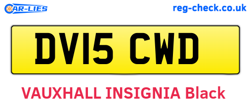 DV15CWD are the vehicle registration plates.