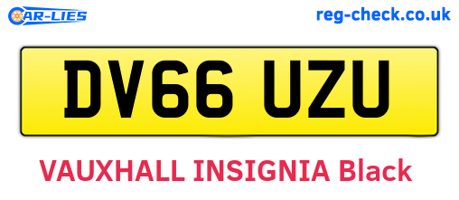 DV66UZU are the vehicle registration plates.