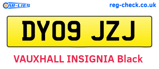 DY09JZJ are the vehicle registration plates.