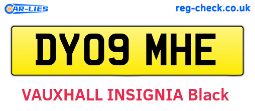 DY09MHE are the vehicle registration plates.