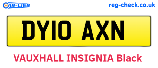 DY10AXN are the vehicle registration plates.