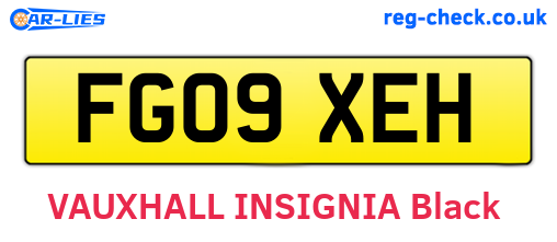 FG09XEH are the vehicle registration plates.