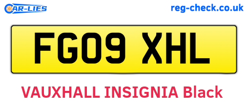 FG09XHL are the vehicle registration plates.