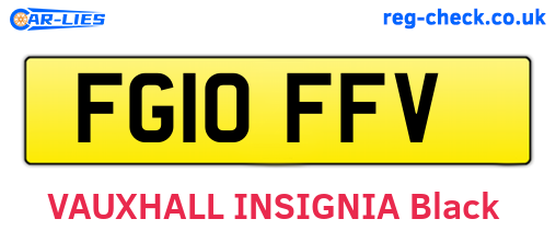 FG10FFV are the vehicle registration plates.