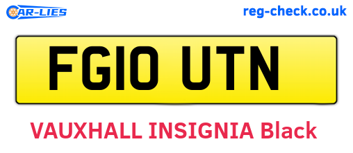 FG10UTN are the vehicle registration plates.