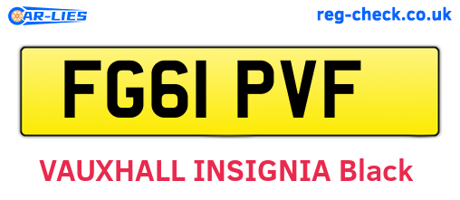 FG61PVF are the vehicle registration plates.