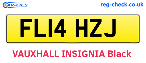 FL14HZJ are the vehicle registration plates.
