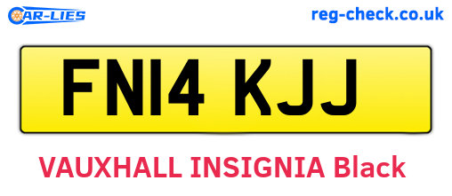 FN14KJJ are the vehicle registration plates.