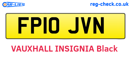 FP10JVN are the vehicle registration plates.