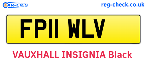 FP11WLV are the vehicle registration plates.