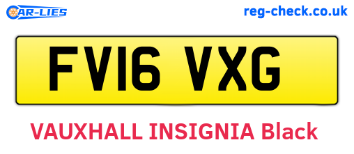 FV16VXG are the vehicle registration plates.