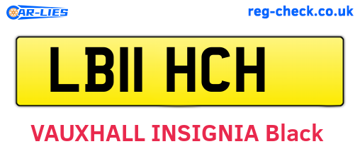 LB11HCH are the vehicle registration plates.
