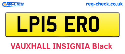 LP15ERO are the vehicle registration plates.