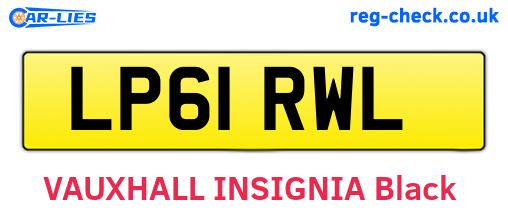 LP61RWL are the vehicle registration plates.