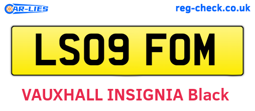 LS09FOM are the vehicle registration plates.