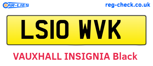 LS10WVK are the vehicle registration plates.