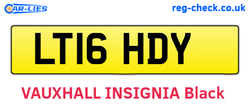 LT16HDY are the vehicle registration plates.