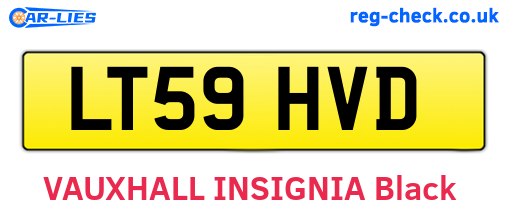 LT59HVD are the vehicle registration plates.