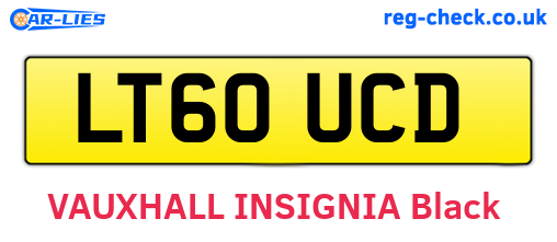 LT60UCD are the vehicle registration plates.