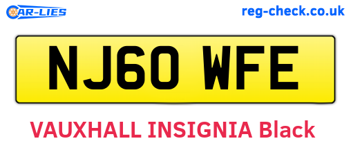 NJ60WFE are the vehicle registration plates.