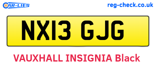 NX13GJG are the vehicle registration plates.