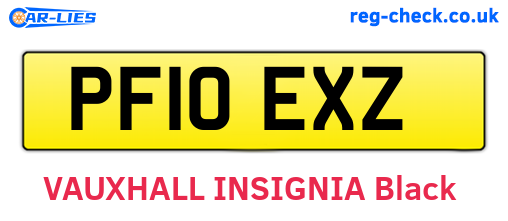 PF10EXZ are the vehicle registration plates.