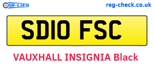 SD10FSC are the vehicle registration plates.