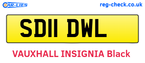 SD11DWL are the vehicle registration plates.