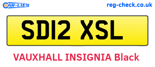 SD12XSL are the vehicle registration plates.