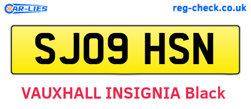 SJ09HSN are the vehicle registration plates.