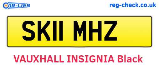SK11MHZ are the vehicle registration plates.
