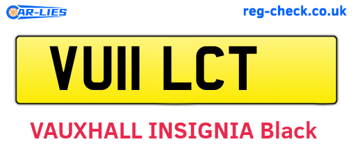VU11LCT are the vehicle registration plates.