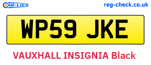 WP59JKE are the vehicle registration plates.